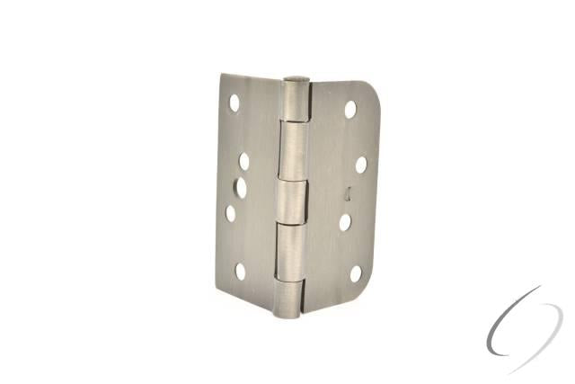 S44058TT15A-L/H Left Hand 4" x 4" x 5/8" x Square Hinge; Antique Nickel Finish