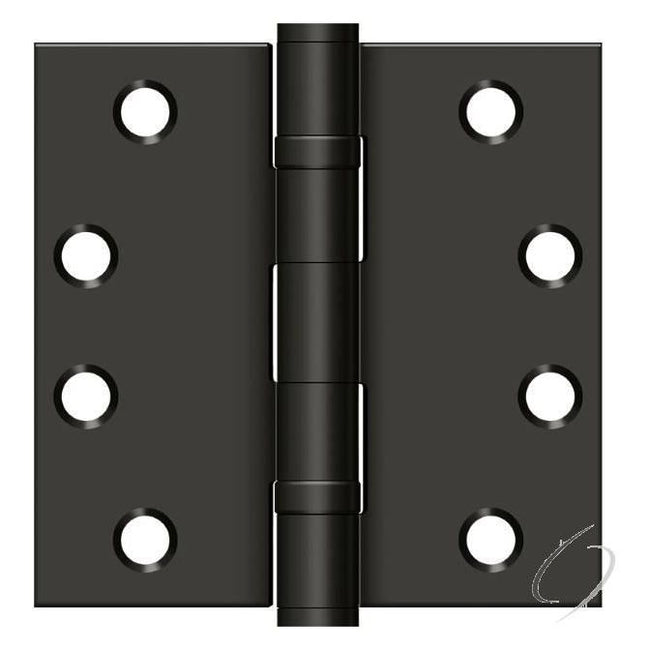 S44HDBB10B 4" x 4" Square Hinge; Heavy Duty; Ball Bearings; Oil Rubbed Bronze Finish