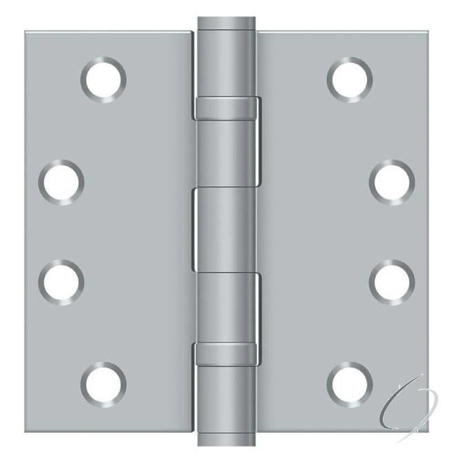 S44HDBB26D 4" x 4" Square Hinge; Heavy Duty; Ball Bearings; Satin Chrome Finish