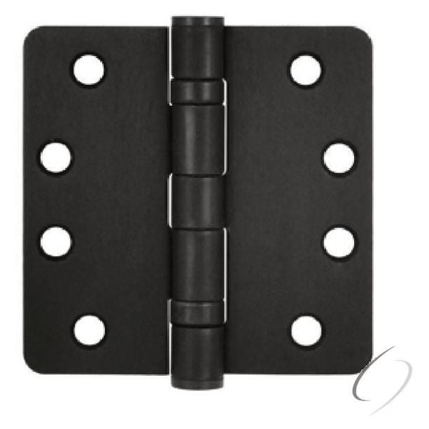 S44R4HDB10B 4" x 4" x 1/4" Radius Hinge; Heavy Duty; Ball Bearings; Oil Rubbed Bronze Finish