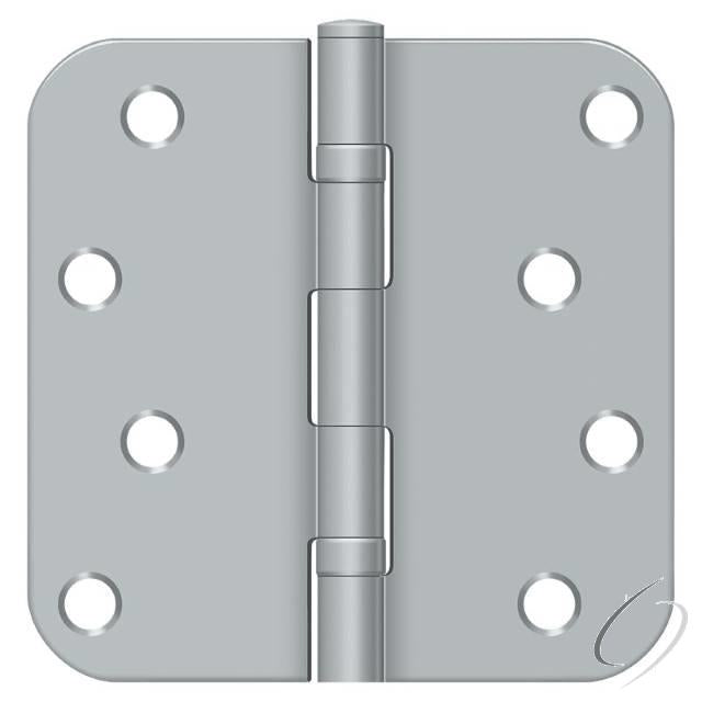 S44R5BB26D 4" x 4" x 5/8" Radius Hinge; Ball Bearings; Satin Chrome Finish