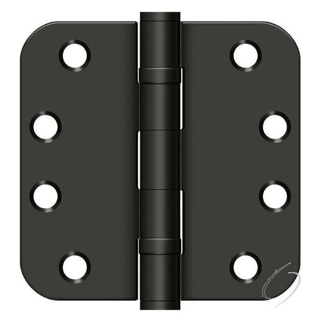 S44R5HDB10B 4" x 4" x 5/8" Radius Hinge; Heavy Duty; Ball Bearings; Oil Rubbed Bronze Finish