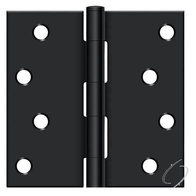 S44U1B-R 4" x 4" Square Hinge; Flat Black Finish