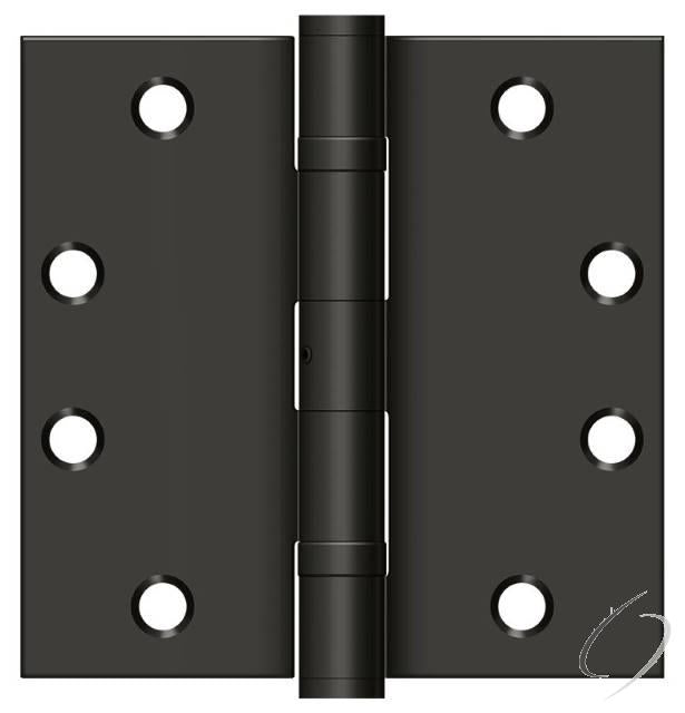 S45BBNU10B 4-1/2" x 4-1/2" Square Hinge; Heavy Duty; Ball Bearings; Oil Rubbed Bronze Finish