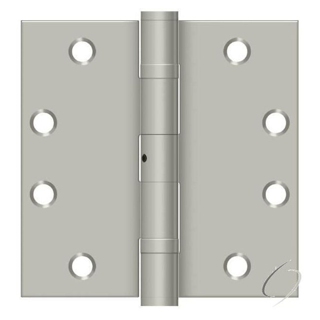 S45BBNU15 4-1/2" x 4-1/2" Square Hinge; Heavy Duty; Ball Bearings; Satin Nickel Finish
