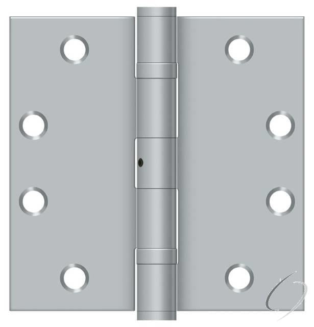S45BBNU26D 4-1/2" x 4-1/2" Square Hinge; Heavy Duty; Ball Bearings; Satin Chrome Finish