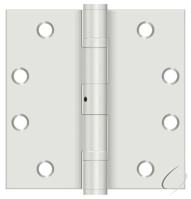 S45BBNUSPW 4-1/2" x 4-1/2" Square Hinge; Heavy Duty; Ball Bearings; White Finish