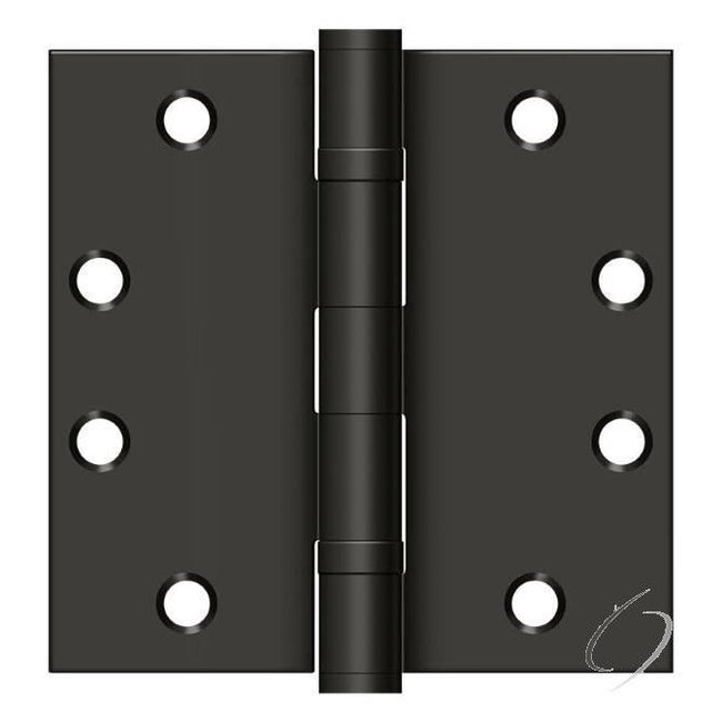 S45BBU10B 4-1/2" x 4-1/2" Square Hinge; Heavy Duty; Ball Bearings; Oil Rubbed Bronze Finish