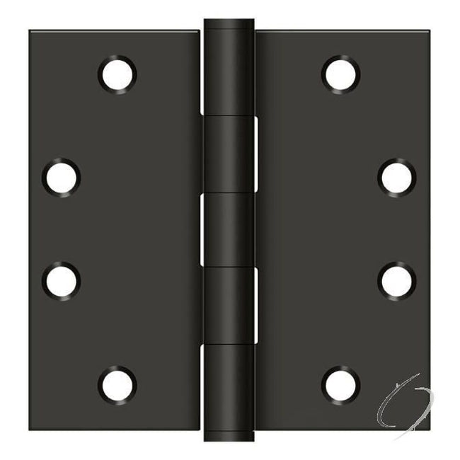 S45U10B 4-1/2" x 4-1/2" Square Hinge; Heavy Duty; Oil Rubbed Bronze Finish