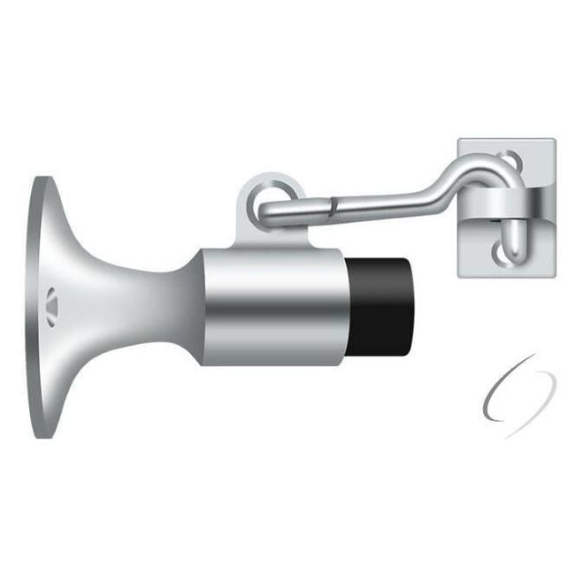 SAHW325U26 Wall Mount Bumper with Holder; Bright Chrome Finish