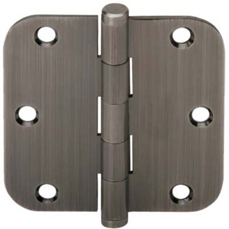 Ives SC3P1011F620E - Steel 3-1/2" x 3-1/2" 5/8 Radius Hinge Carded 3 Pack Antique Nickel Finish