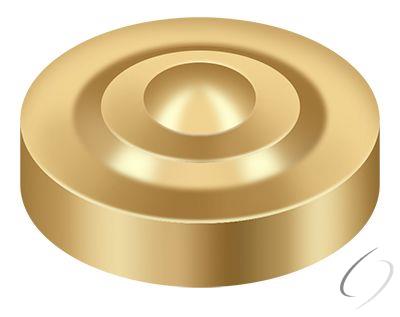 SCD100CR003 Screw Cover; Round; Dimple; 1" Diameter; Lifetime Brass Finish