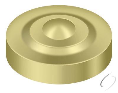 SCD100U3 Screw Cover; Round; Dimple; 1" Diameter; Bright Brass Finish