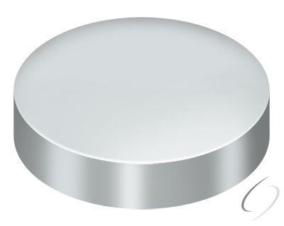 SCF100U26 Screw Cover; Round; Flat; 1" Diameter; Bright Chrome Finish