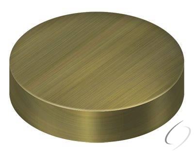 SCF100U5 Screw Cover; Round; Flat; 1" Diameter; Antique Brass Finish