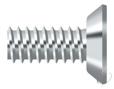 SCMS1205U26 Machine Screw; Steel; #12 x 1/2"; Bright Chrome Finish