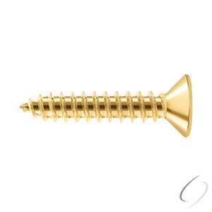 SCWB1010CR003.BG Bag of Wood Screws; SB; #10 x 1"; Lifetime Brass Finish