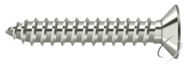 SCWB12125U14 Wood Screw; SB; #12 x 1-1/4"; Bright Nickel Finish
