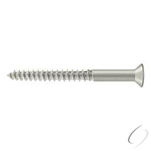 SCWB1225U15.BG Bag of Wood Screws; SB; #12 x 2-1/2"; Satin Nickel Finish