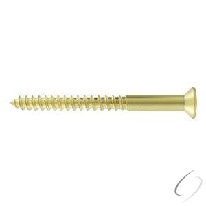 SCWB1225U3.BG Bag of Wood Screws; SB; #12 x 2-1/2"; Bright Brass Finish