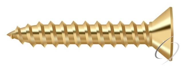 SCWB775CR003 Wood Screw; SB; #7 x 3/4"; Lifetime Brass Finish