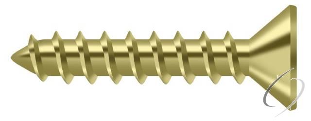 SCWS1010U3 Wood Screw; ST; #10 x 1"; Bright Brass Finish