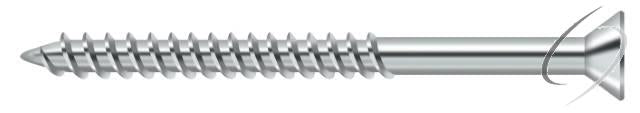 SCWS1025U26 Wood Screw; ST; #10 x 2-1/2"; Bright Chrome Finish