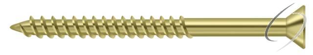 SCWS1025U3 Wood Screw; ST; #10 x 2-1/2"; Bright Brass Finish