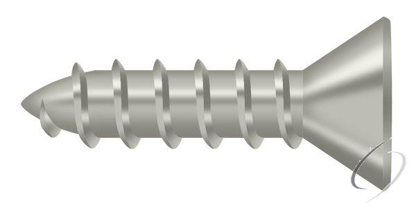 SCWS1075U15 Wood Screw; ST; #10 x 3/4"; Satin Nickel Finish