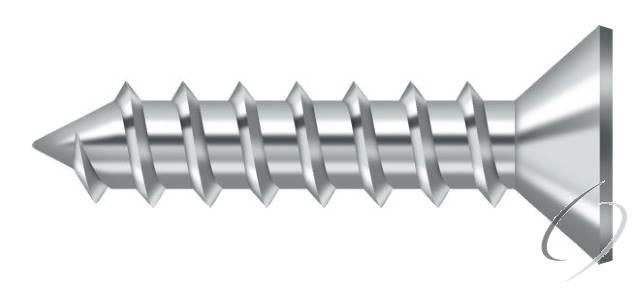 SCWS1210U26 Wood Screw; ST; #12 x 1"; Bright Chrome Finish