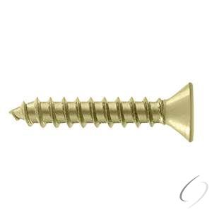SCWS12125U3.BG Bag of Wood Screws; ST; #12 x 1-1/4"; Bright Brass Finish