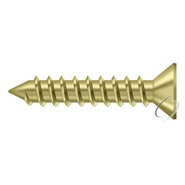 SCWS12125U3 Wood Screw; ST; #12 x 1-1/4"; Bright Brass Finish