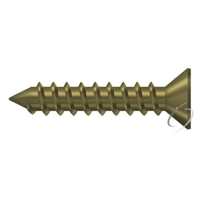 SCWS12125U5 Wood Screw; ST; #12 x 1-1/4"; Antique Brass Finish
