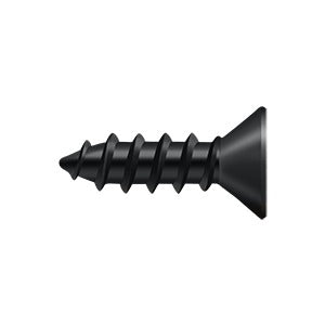 SCWS1275U1B Wood Screw; Steel; # 12 x 3/4" Paint Black Finish