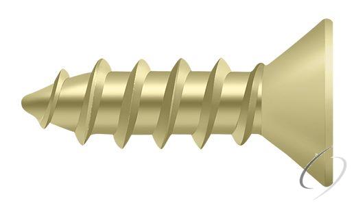 SCWS1275U3 Steel Wood Screw # 12 x 3/4" Bright Brass Finish