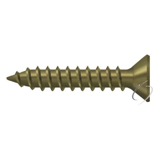 SCWS910U5 Wood Screw; Steel; #9 x 1"; Antique Brass Finish