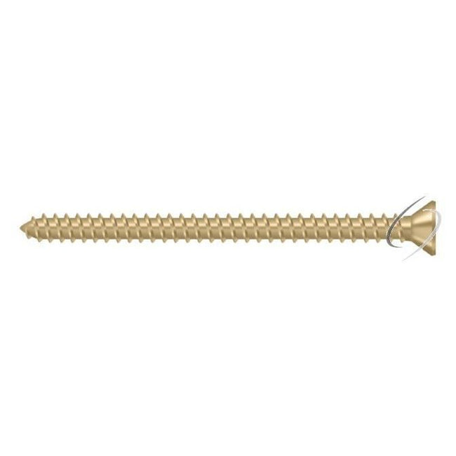 SCWS925U4 Wood Screw; Steel; #9 x 2-1/2"; Satin Brass Finish