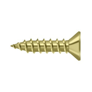SCWS975U3 Wood Screw; Steel; #9 x 3/4"; Bright Brass Finish