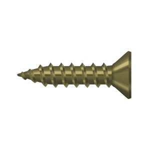 SCWS975U5 Wood Screw; Steel; #9 x 3/4"; Antique Brass Finish
