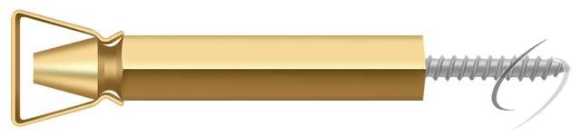 SDH103CR003 Shutter Door Holder; 3-1/4"; Lifetime Brass Finish