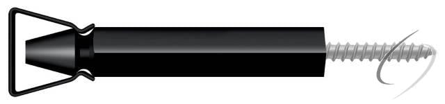 SDH103U19 Shutter Door Holder; 3-1/4"; Black Finish