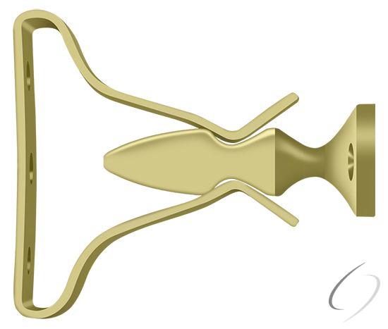 SDH193U3 Shutter Door Holder; 2-3/4"; Bright Brass Finish