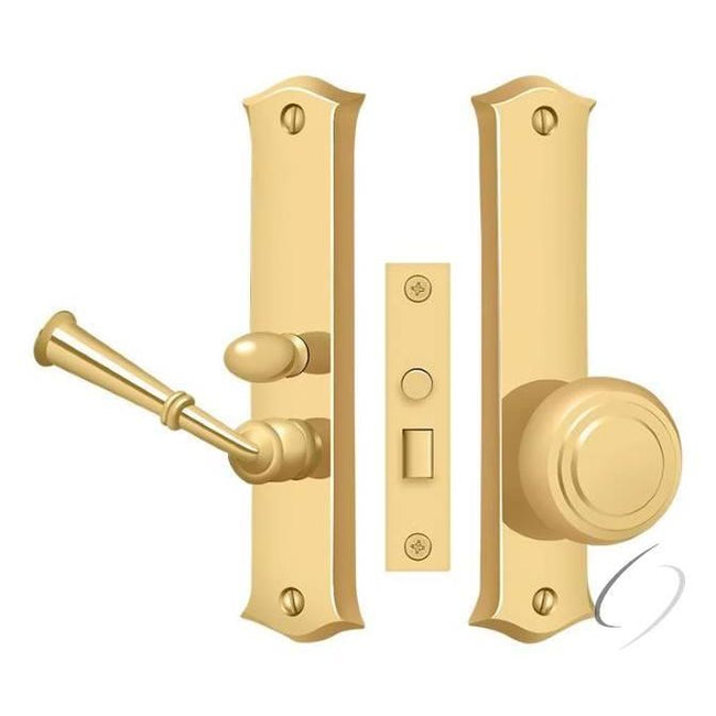 SDL688CR003 Storm Door Latch; Classic; Mortise Lock; Lifetime Brass Finish