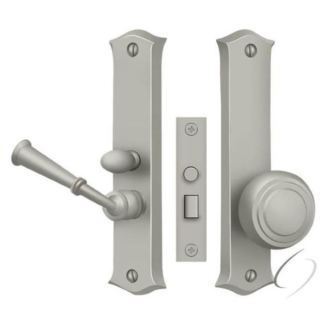 SDL688U15 Storm Door Latch; Classic; Mortise Lock; Satin Nickel Finish