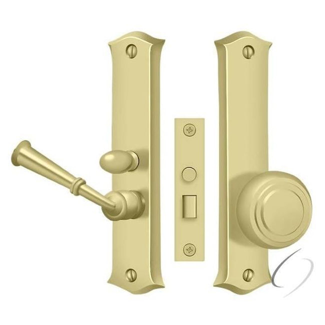 SDL688U3 Storm Door Latch; Classic; Mortise Lock; Bright Brass Finish