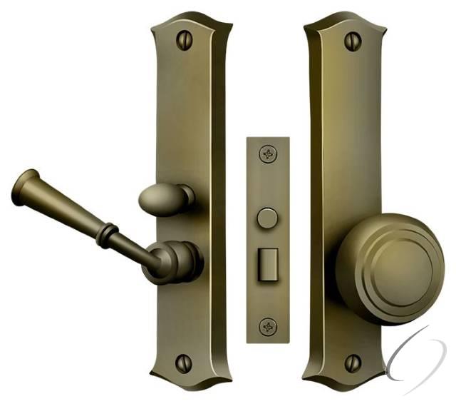 SDL688U5 Storm Door Latch; Classic; Mortise Lock; Antique Brass Finish