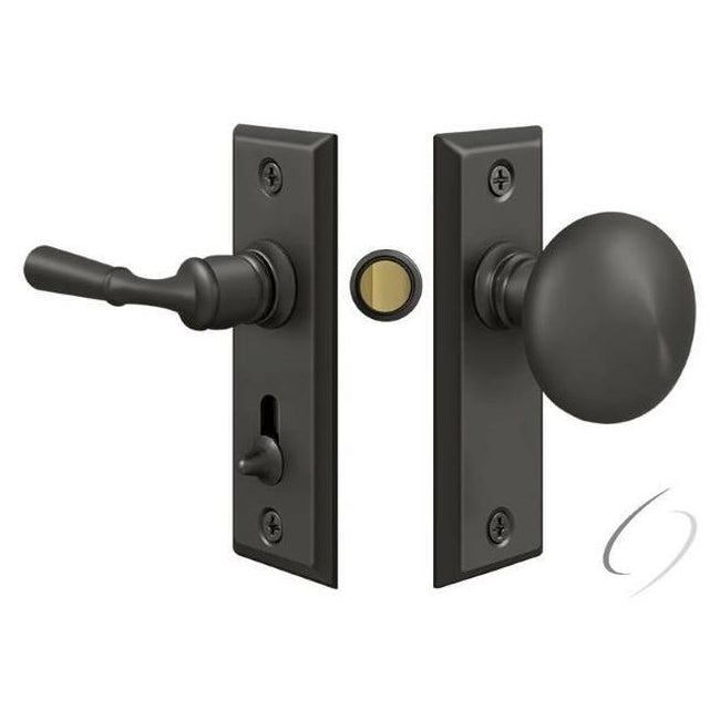 SDLS480U10B Storm Door Latch; Rectangular; Tubular Lock; Oil Rubbed Bronze Finish