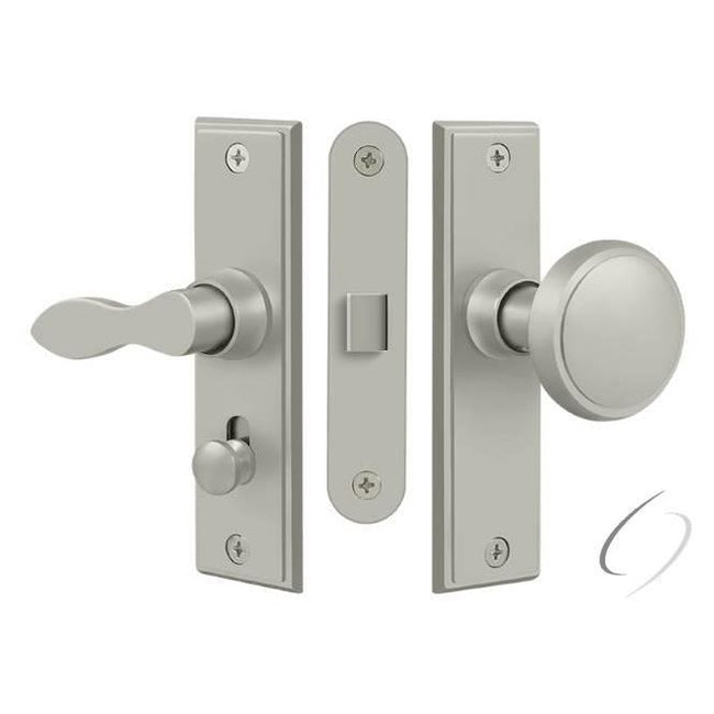 SDML334U15 Storm Door Latch; Square; Mortise Lock; Satin Nickel Finish