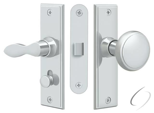SDML334U26 Storm Door Latch; Square; Mortise Lock; Bright Chrome Finish