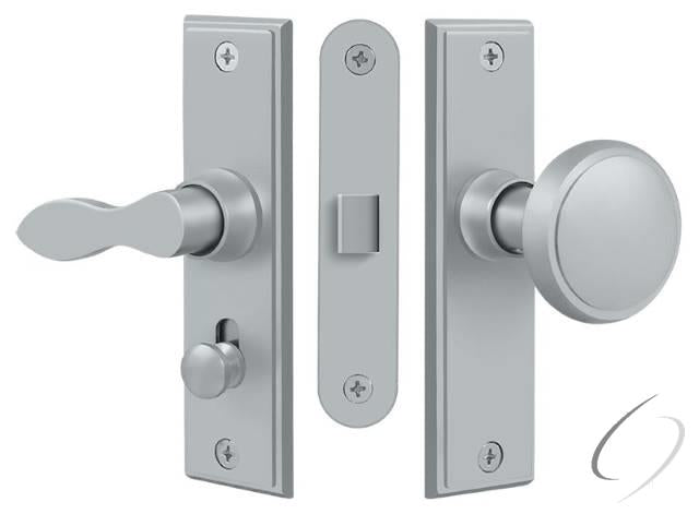 SDML334U26D Storm Door Latch; Square; Mortise Lock; Satin Chrome Finish